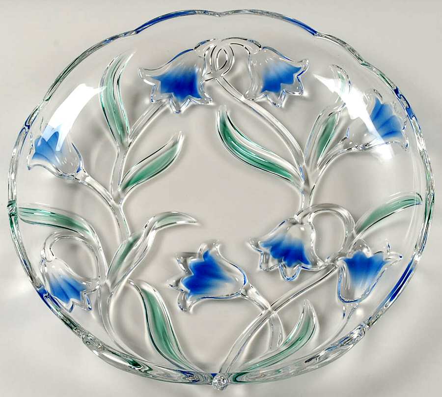 Blue Danube 12" Round Tray by Studio Silversmith-1