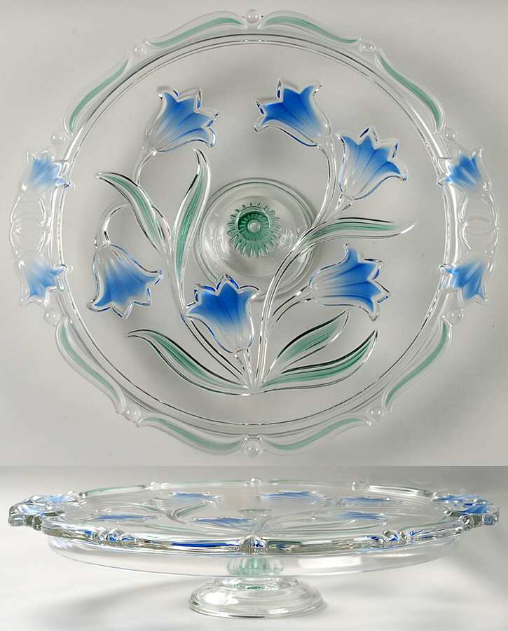 Blue Danube Footed Cake Plate by Studio Silversmith-1