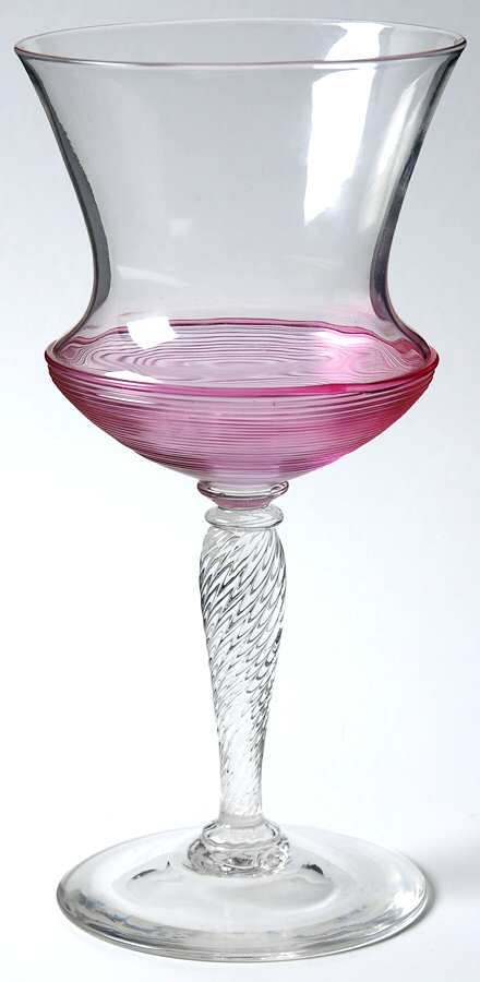 8317 Gold Ruby Threading Water Goblet by Steuben-1