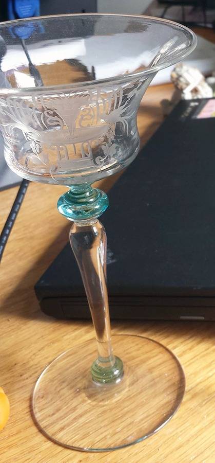 Fountain Champagne/Tall Sherbet by Steuben-1