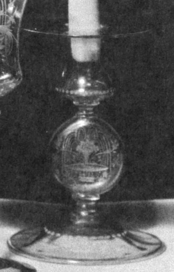 Fountain 7" Single Light Candlestick by Steuben-1