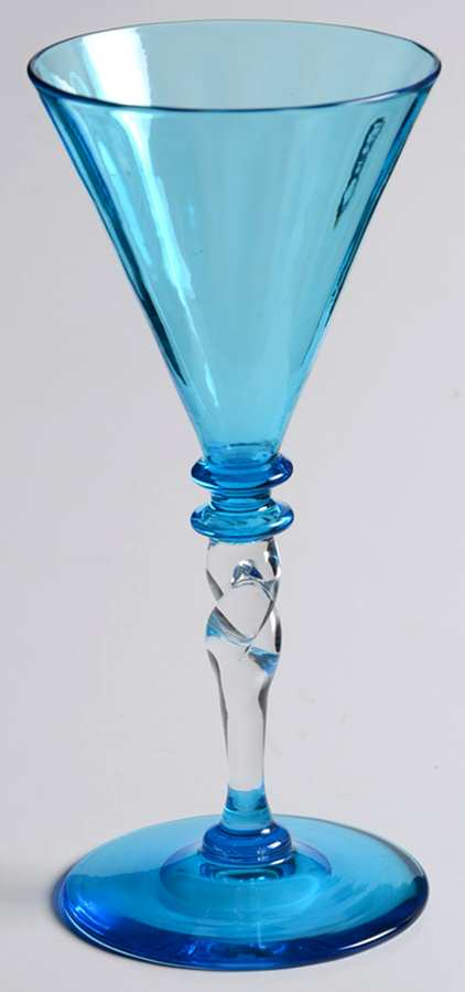 7160 Blue Wine Glass by Steuben-1