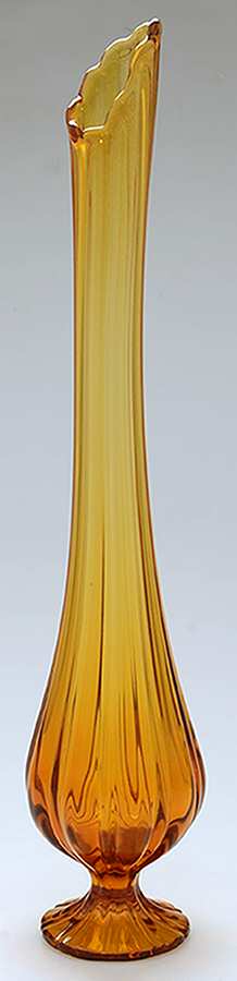 Simplicity Amber 15"-22" Large Swung Vse by Smith Glass -1