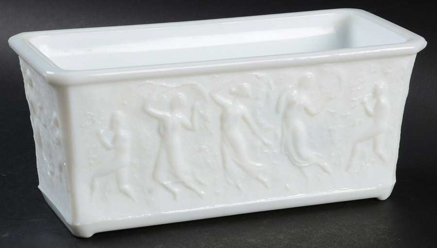 405 Milk Glass Planter by Smith Glass -1
