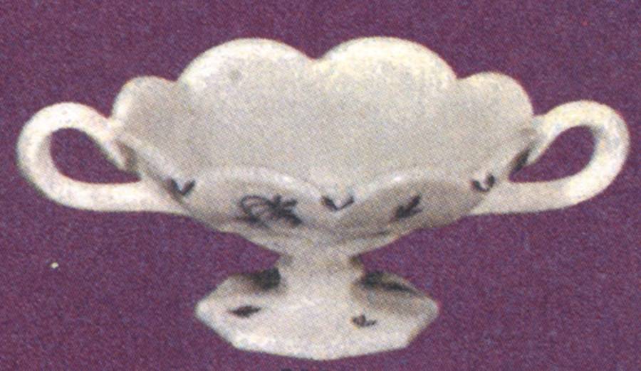 Blue Delft Handled Candleholder by Smith Glass -1