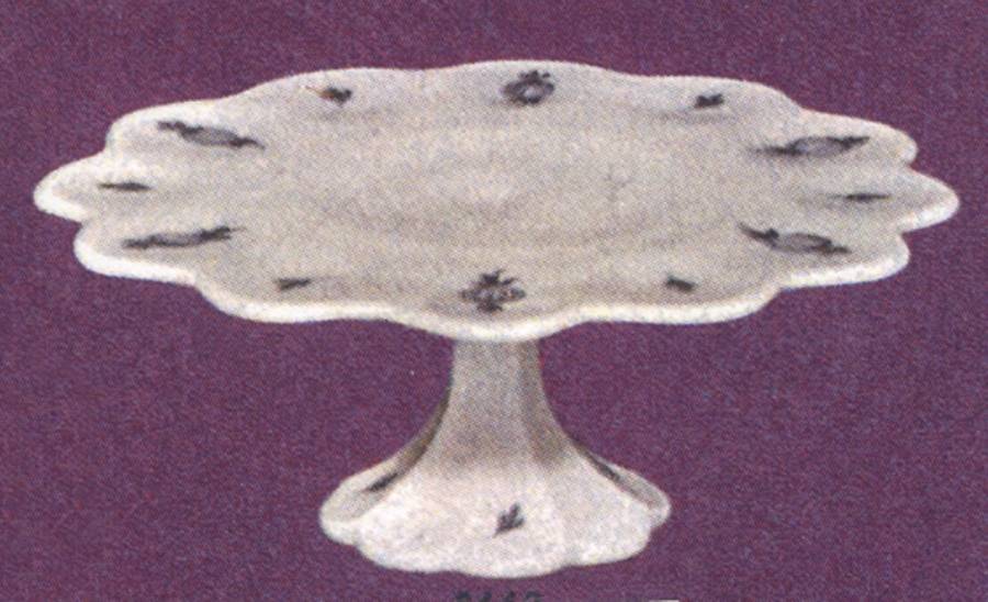Blue Delft Round Cake Stand by Smith Glass -1