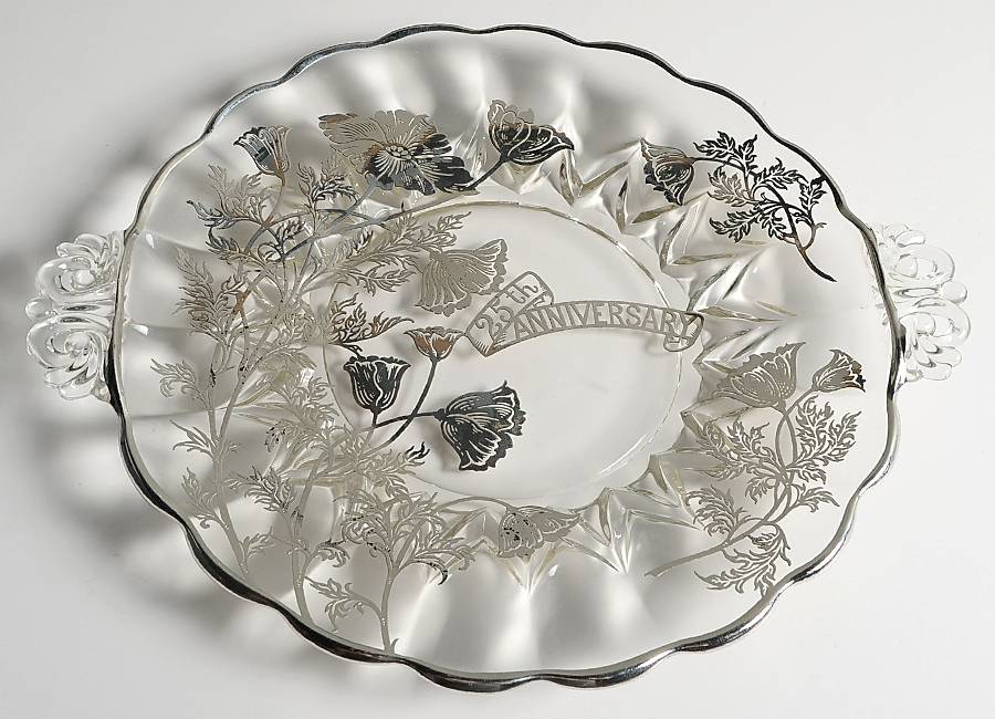 Anniversary Handled Cake Plate by Silver City-1