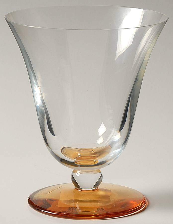 Attica Amber Water Goblet by St Louis-1