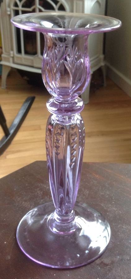 7182 Wisteria Single Light Candlestick by Steuben-1