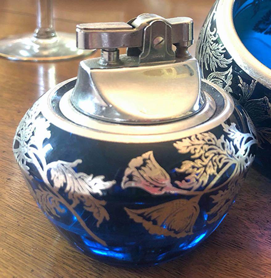 Flanders Blue (Blunique) 2 Piece Cigarette Lighter by Silver City-1
