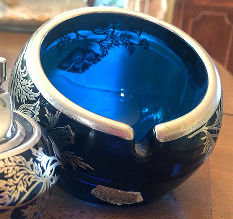 Flanders Blue (Blunique) Ashtray by Silver City-1