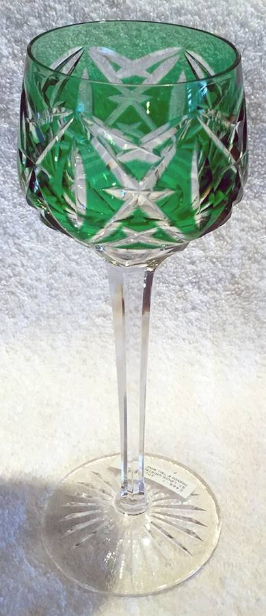 STL54 Emerald Green Hock Wine by St Louis-1