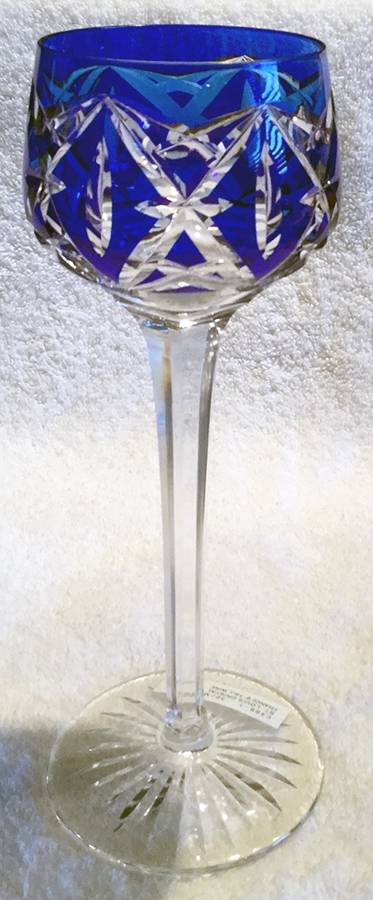 STL54 Cobalt Blue Hock Wine by St Louis-1