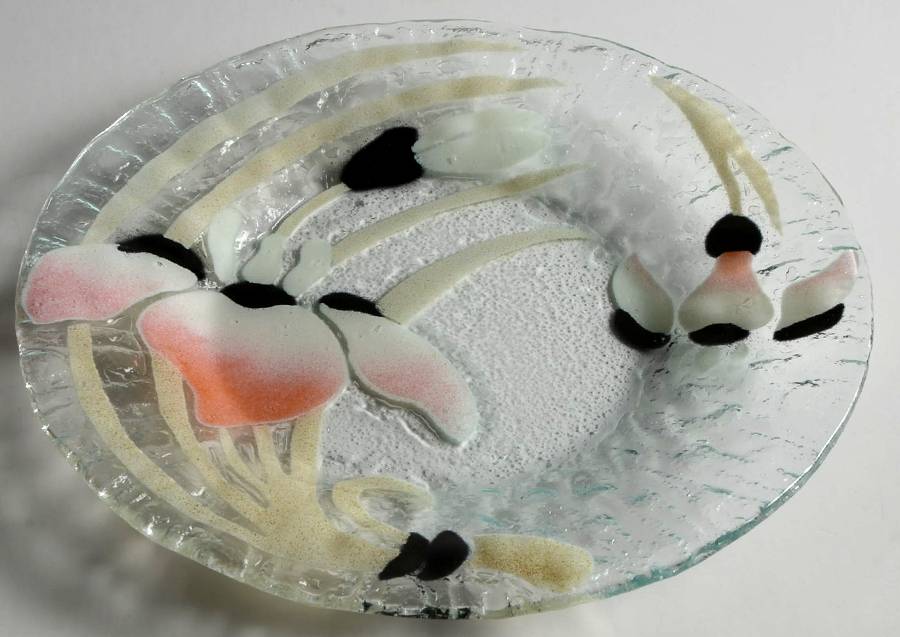 Art Glass 8" Salad Plate by Sydenstricker-1
