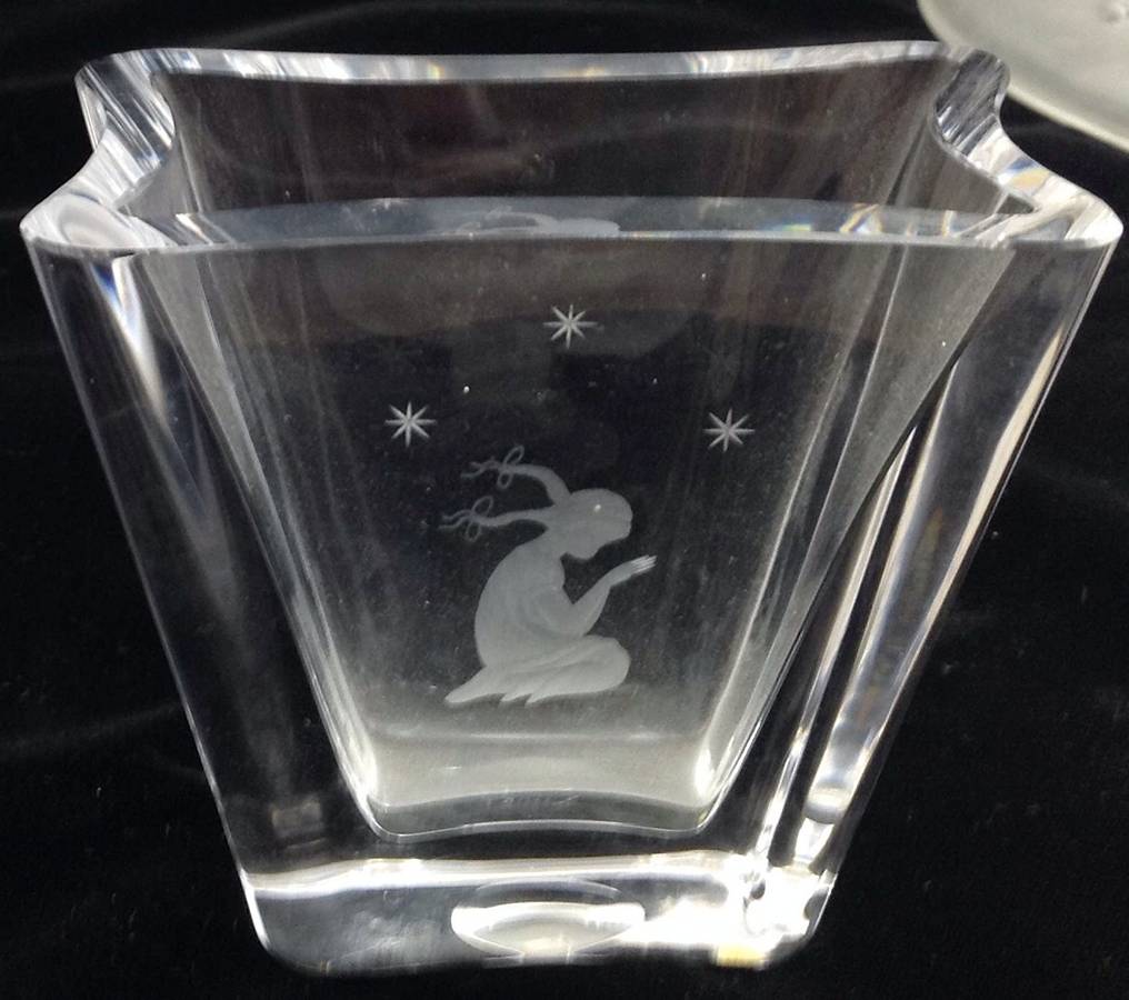 SKR13 4" Square Vase by Skruf-1