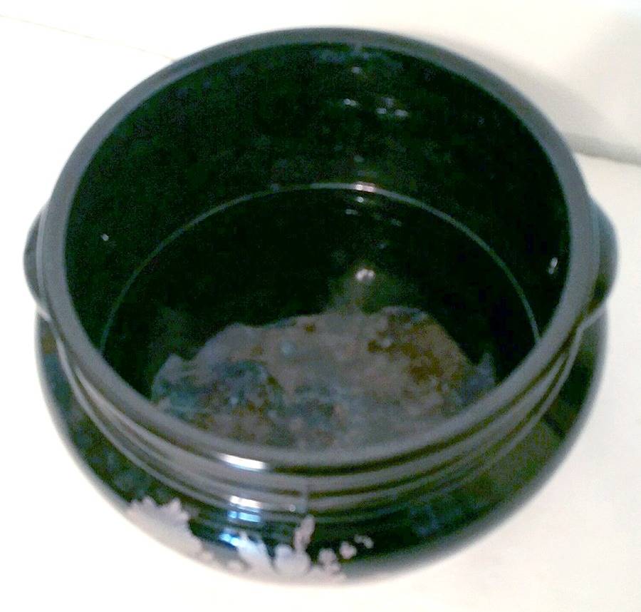 SMI21 Black Candy Box No Lid by Smith Glass -1