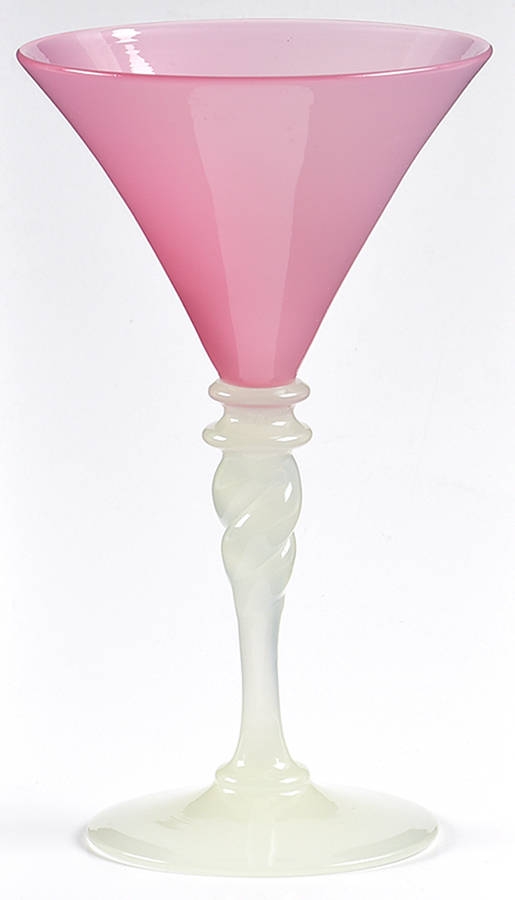 5154 Rose-Alabaster Wine Glass by Steuben-1