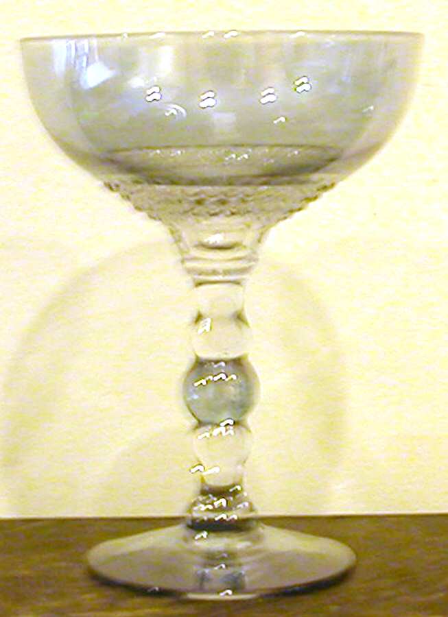 Teardrop Smoke Champagne/Tall Sherbet by Tiffin-Franciscan-1