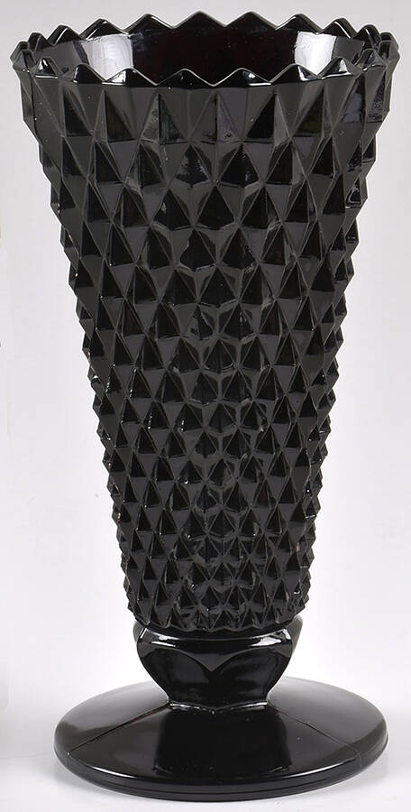 Cameo Black 8" Flower Vase by Tiara-1