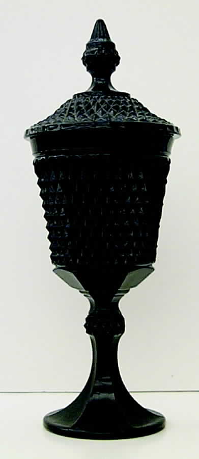 Cameo Black Footed Urn & Lid by Tiara-1