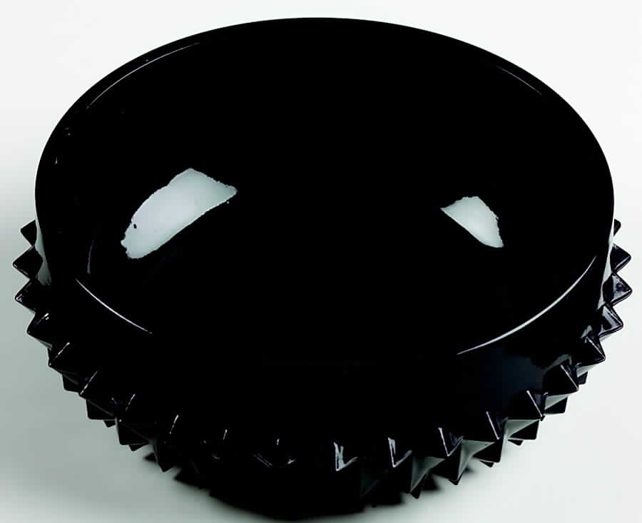 Cameo Black Individual Salad Bowl by Tiara-1