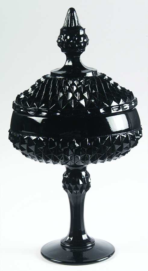 Cameo Black Candy Dish & Lid by Tiara-1