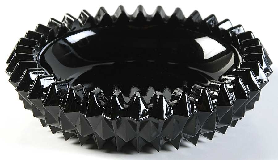 Cameo Black Ashtray by Tiara-1