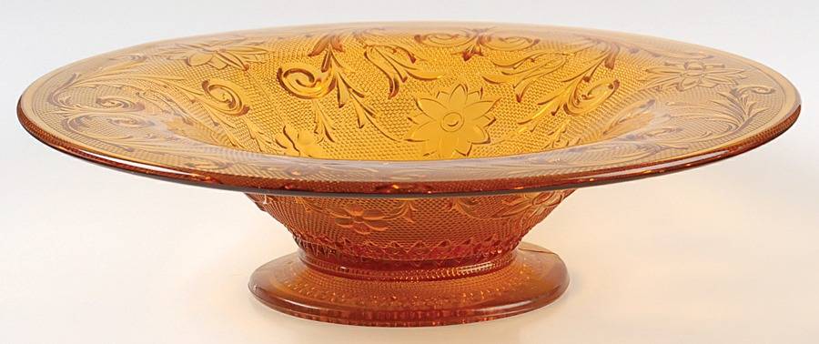 Sandwich Amber (Collection) 11" Flared Bowl by Tiara-1