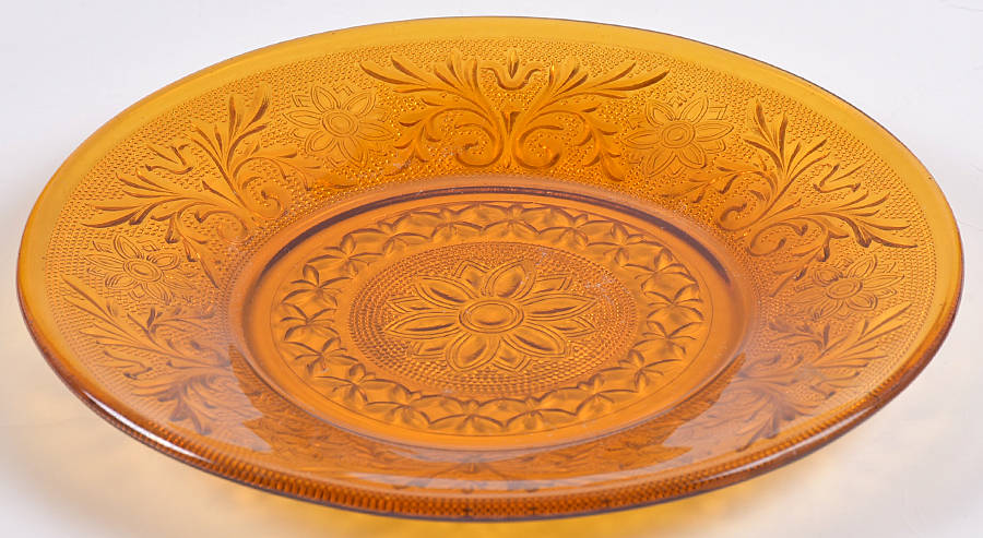 Sandwich Amber (Collection) 7" Salad Plate by Tiara-1