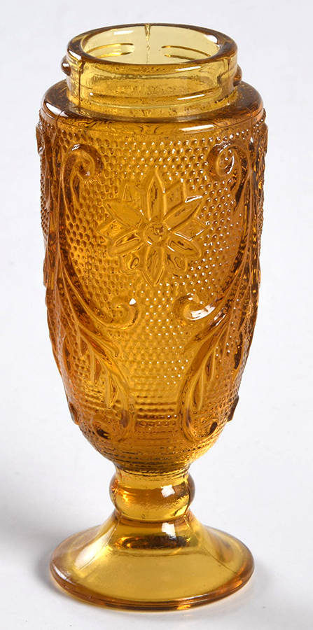 Sandwich Amber (Collection) Footed Shaker No Metal Lid by Tiara-1