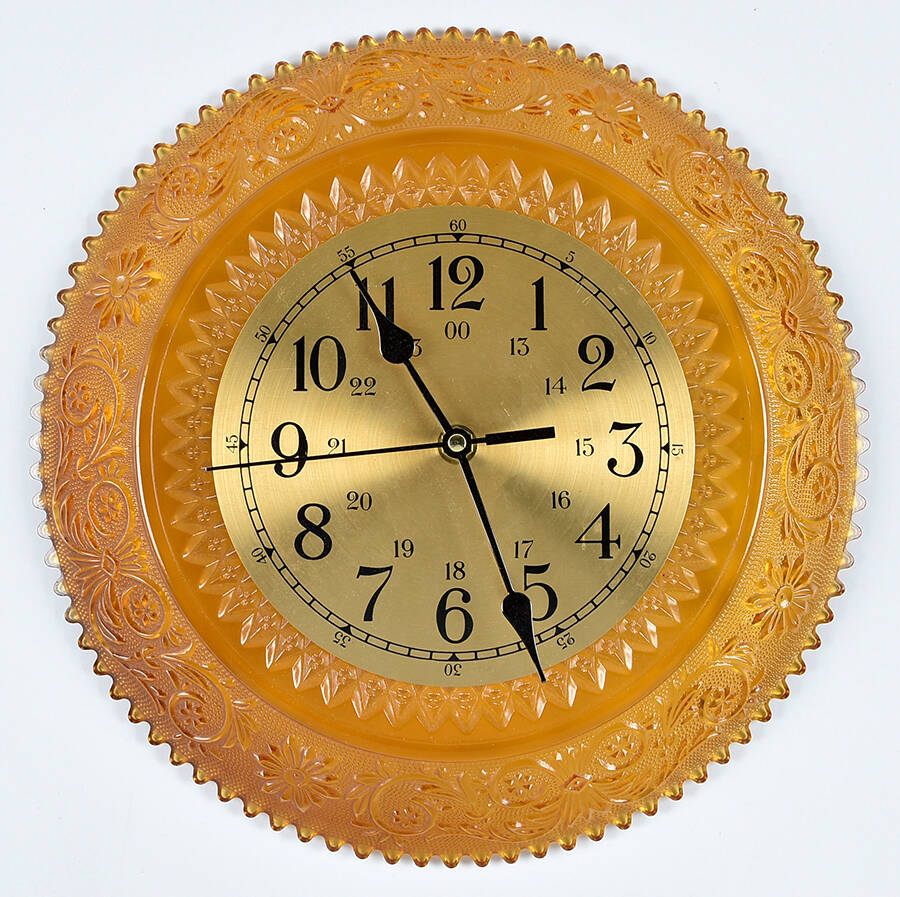 Sandwich Amber (Collection) Clock Plate by Tiara-1