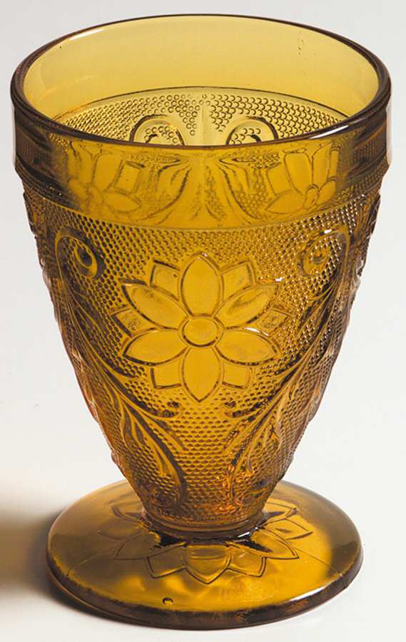 Sandwich Amber (Collection) 7 Oz Footed Tumbler by Tiara-1