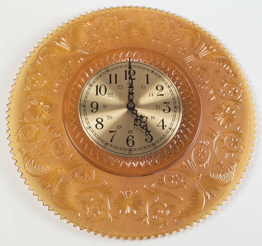 Sandwich Amber (Collection) Clock Plate by Tiara-1