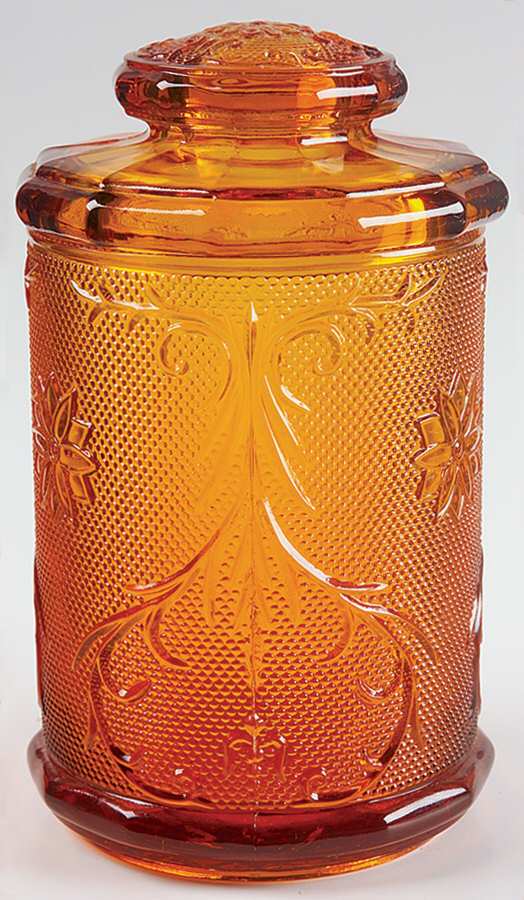 Sandwich Amber (Collection) Large Canister & Lid by Tiara-1