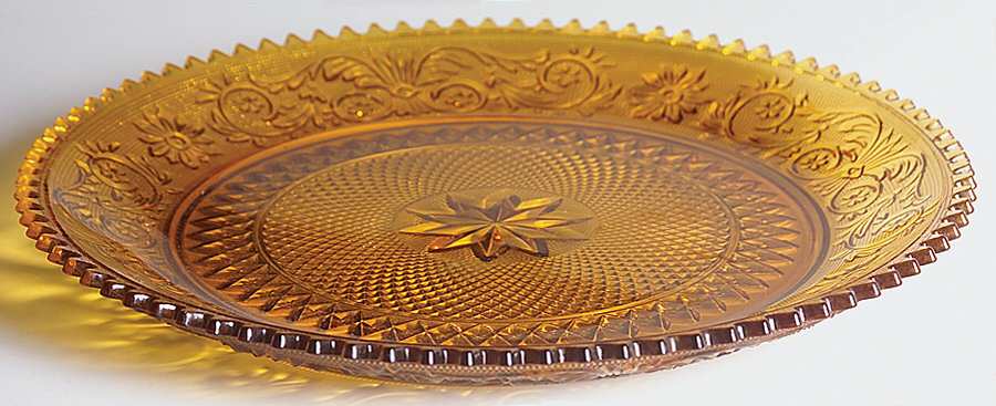 Sandwich Amber (Collection) Torte Plate by Tiara-1