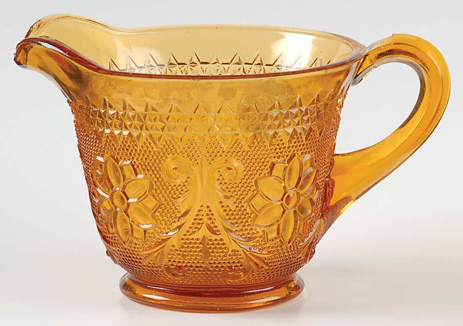 Sandwich Amber (Collection) Creamer by Tiara-1