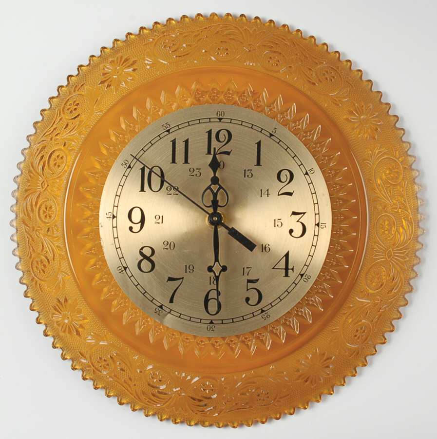 Sandwich Amber (Collection) Clock Plate by Tiara-1