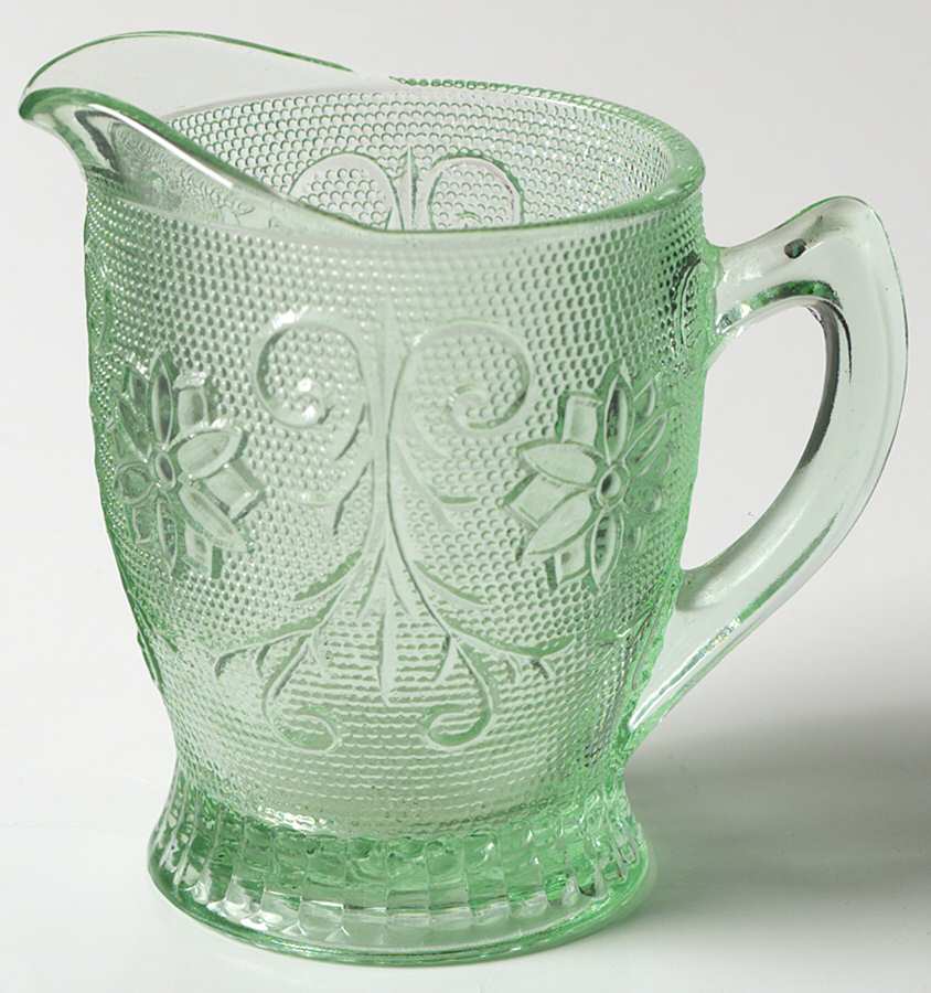 Sandwich Light Green (Chantilly Green) Creamer by Tiara-1