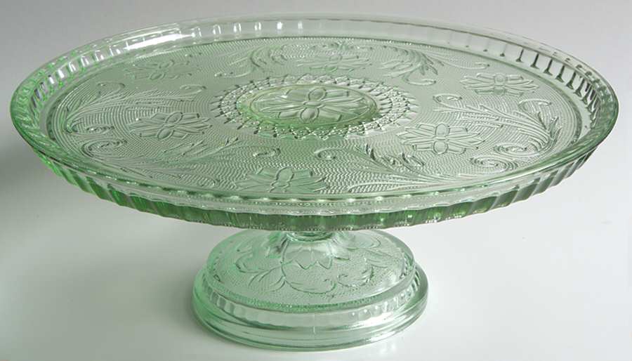 Sandwich Light Green (Chantilly Green) Round Cake Stand by Tiara-1