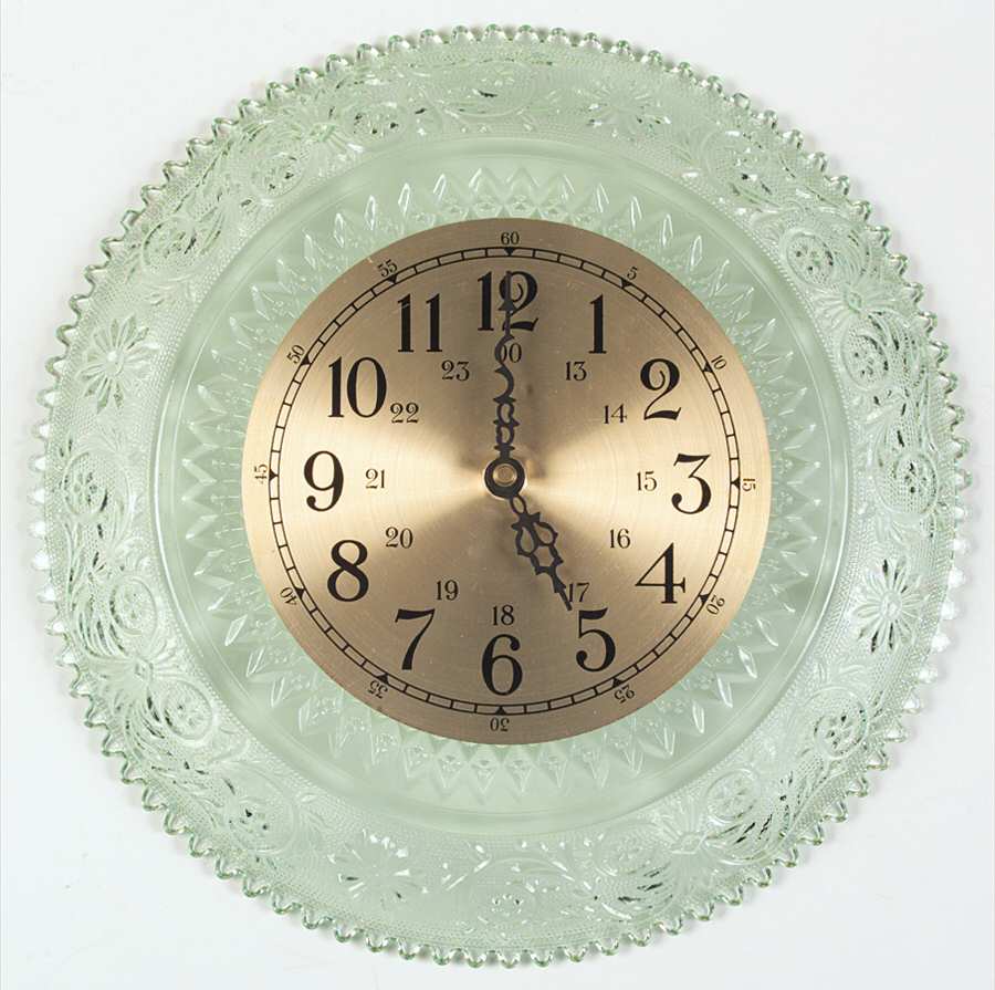 Sandwich Light Green (Chantilly Green) Clock Plate by Tiara-1