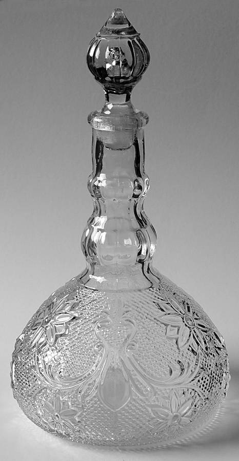 Sandwich Clear Decanter & Stopper by Tiara-1