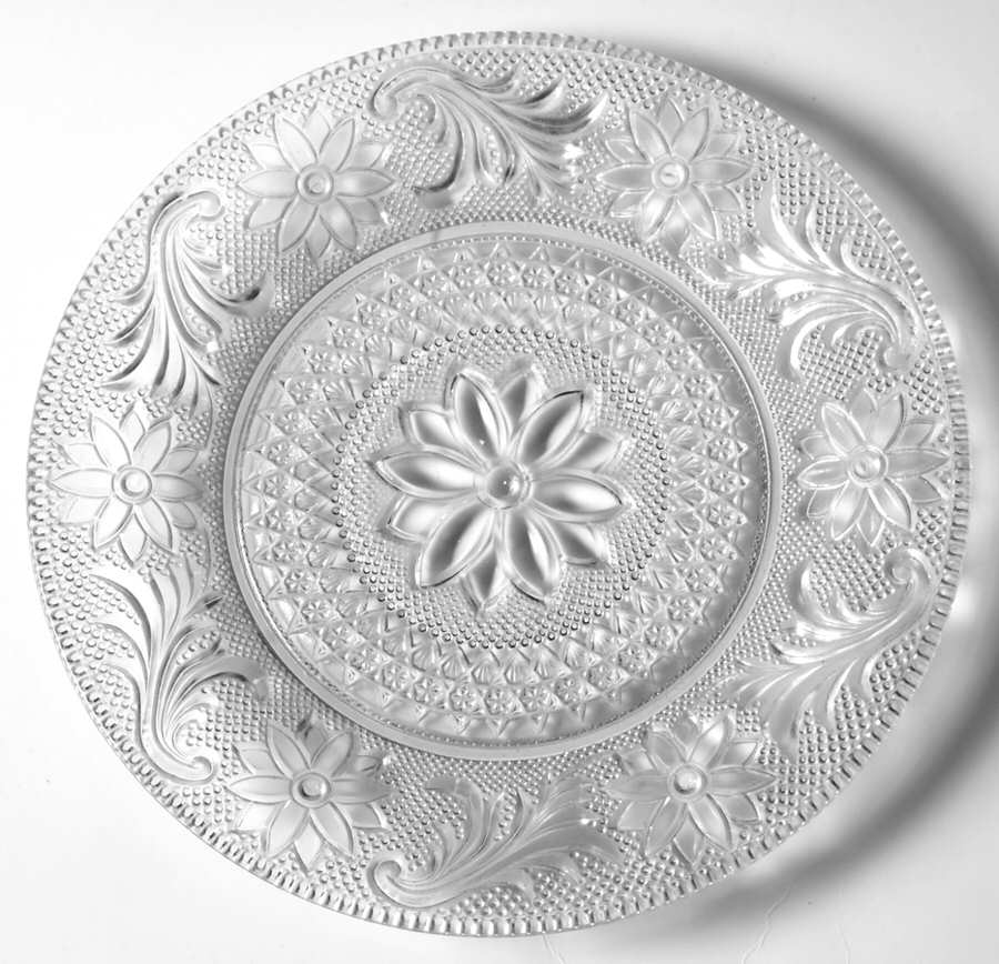 Sandwich Clear Luncheon Plate by Tiara-1
