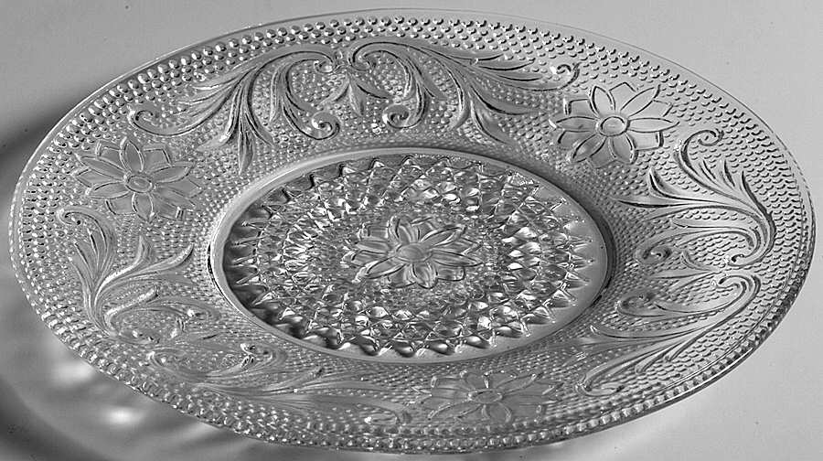 Sandwich Clear Bread & Butter Plate by Tiara-1