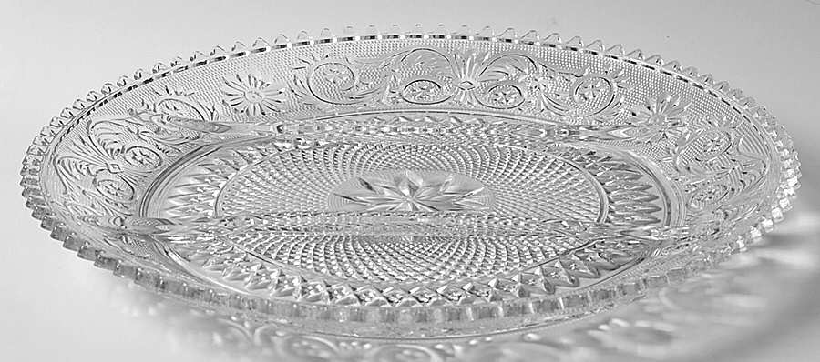 Sandwich Clear 12" Round 3 Part Relish by Tiara-1