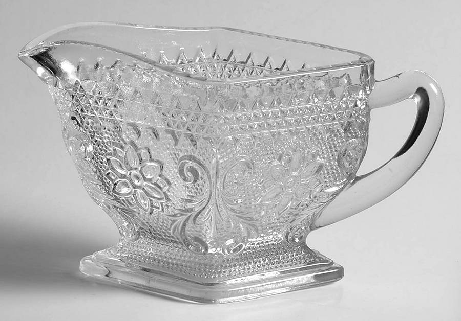 Sandwich Clear Creamer by Tiara-1