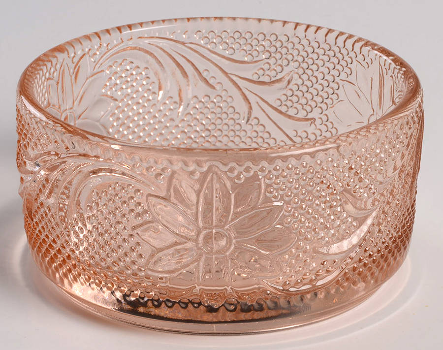 Sandwich Peach (Pink)(Collection) Round Puff Box No Lid by Tiara-1