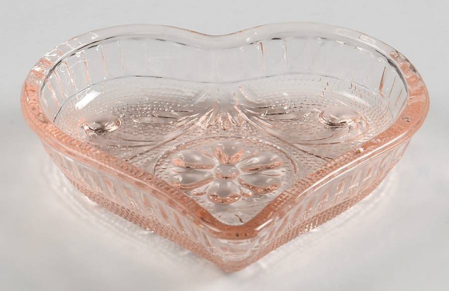 Sandwich Peach (Pink)(Collection) Heart Ashtray by Tiara-1