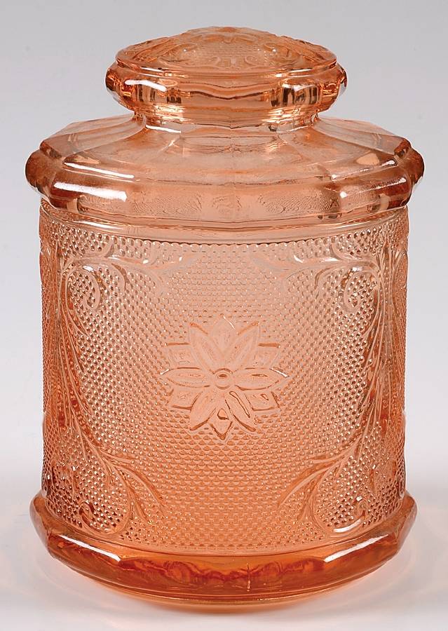Sandwich Peach (Pink)(Collection) Medium Canister & Lid by Tiara-1
