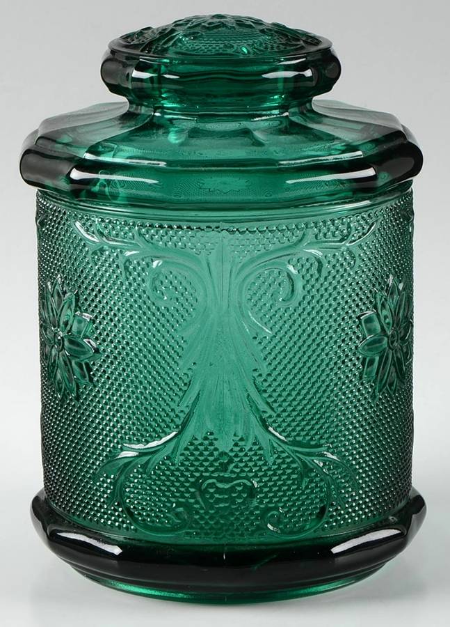 Sandwich Spruce Green(Collection) Medium Canister & Lid by Tiara-1