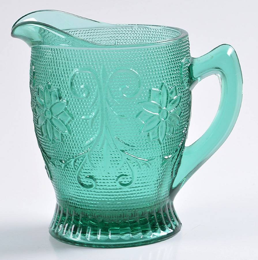 Sandwich Spruce Green(Collection) Creamer by Tiara-1